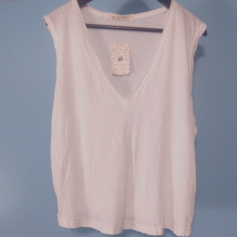 Brand New Free People Tee, V - Neck